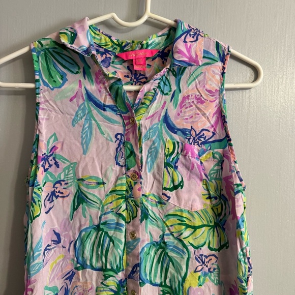 Lilly Pulitzer Shirt Dress in Size XS - Picture 5 of 8